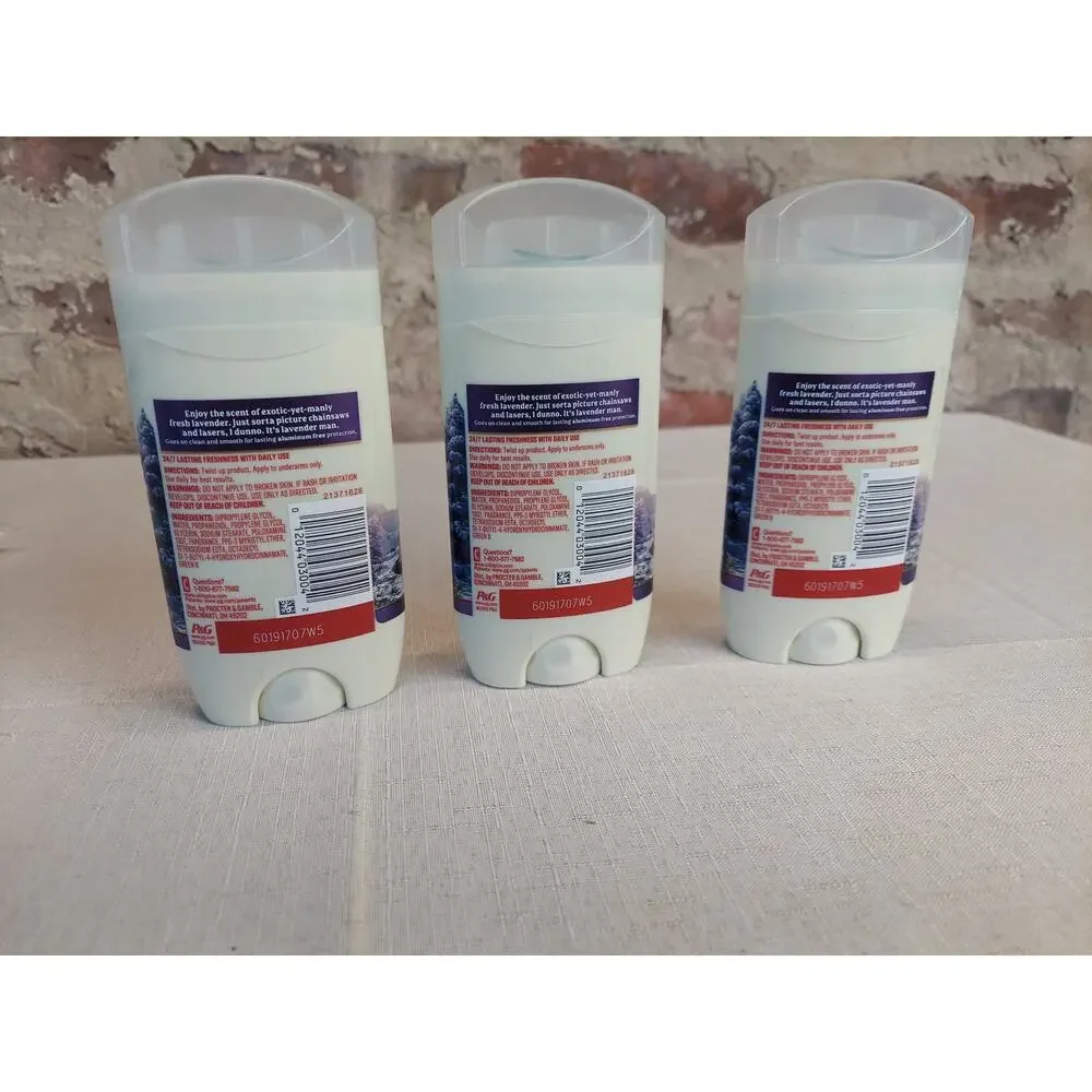 Old Spice Deodorant Wilderness no Aluminum Smooth Glide Lavender Spring Water 3 - Picture 3 of 3
